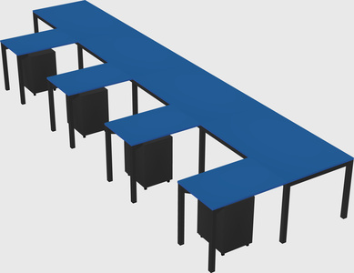 L-shaped desk