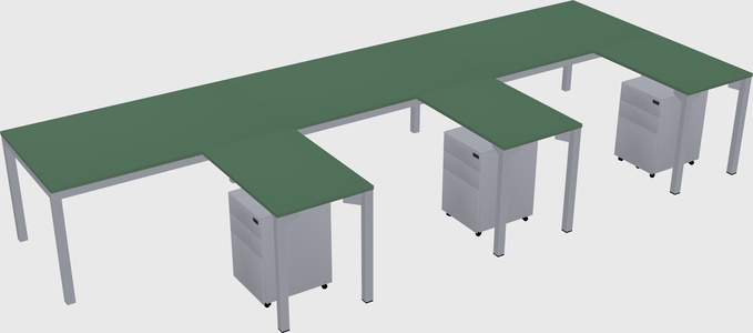 L-shaped desk