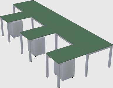 L-shaped desk