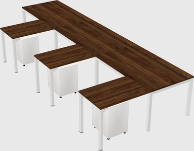L-shaped desk