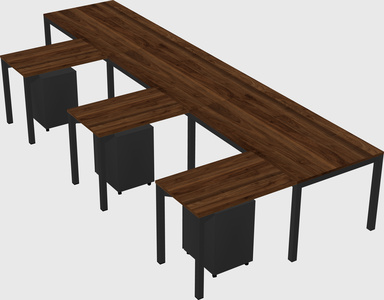 L-shaped desk