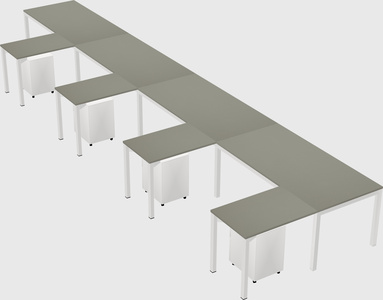 L-shaped desk