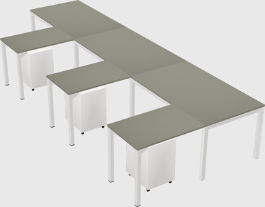 L-shaped desk