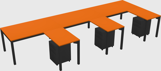 L-shaped desk