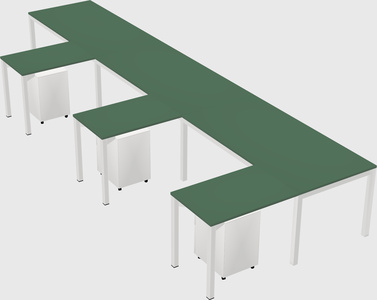 L-shaped desk