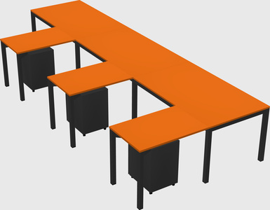 L-shaped desk