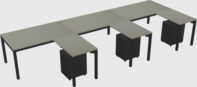 L-shaped desk