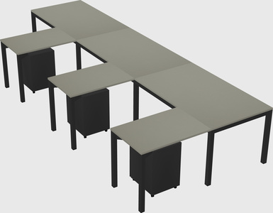 L-shaped desk