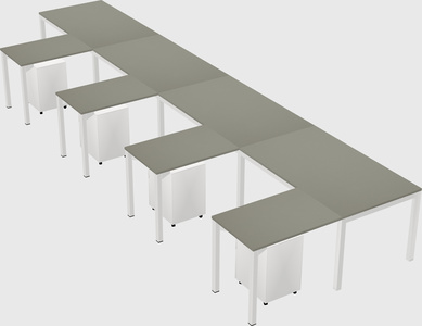 L-shaped desk