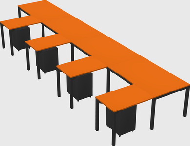 L-shaped desk