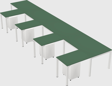 L-shaped desk