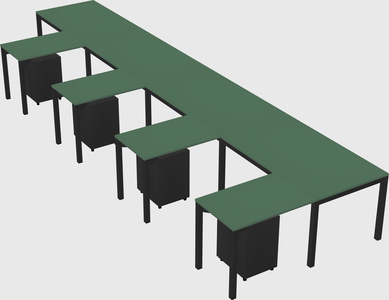 L-shaped desk
