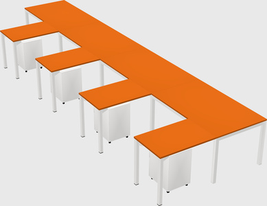 L-shaped desk