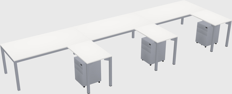 L-shaped desk