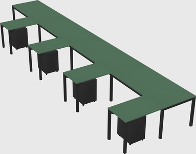 L-shaped desk
