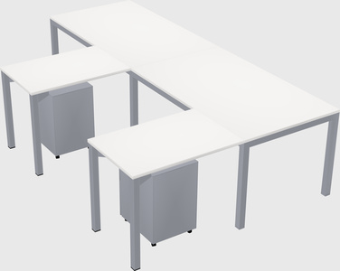 L-shaped desk