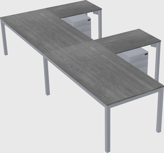 L-shaped desk