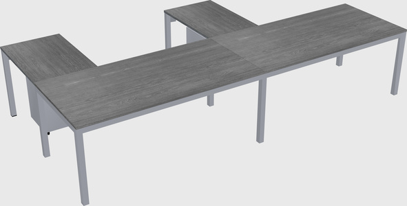 L-shaped desk