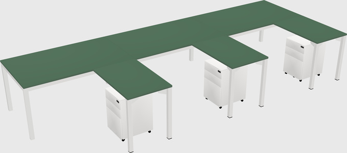 L-shaped desk