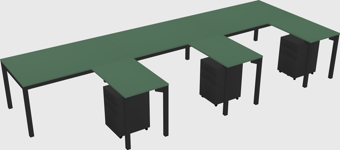 L-shaped desk