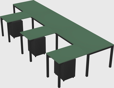 L-shaped desk