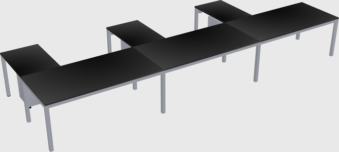 L-shaped desk