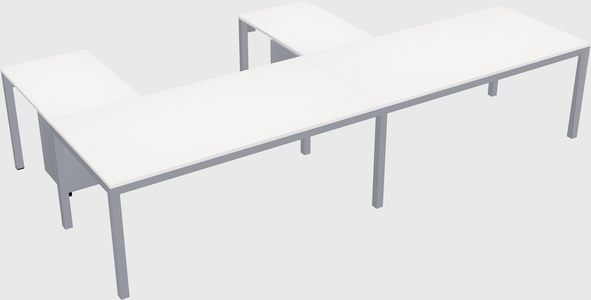 L-shaped desk