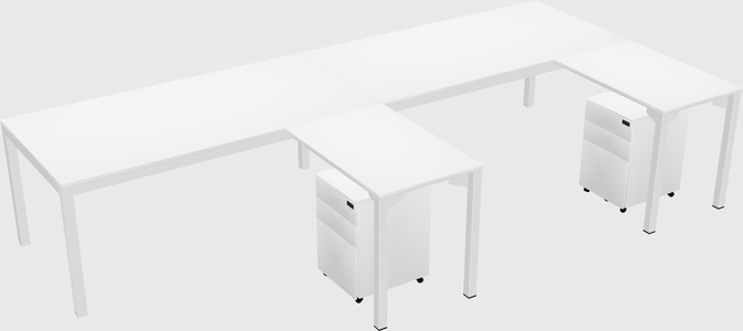 L-shaped desk