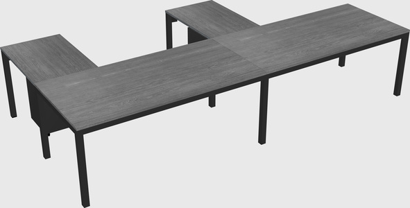 L-shaped desk