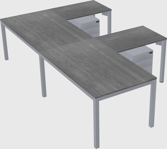 L-shaped desk