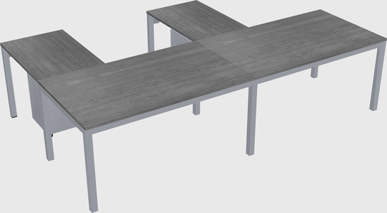 L-shaped desk