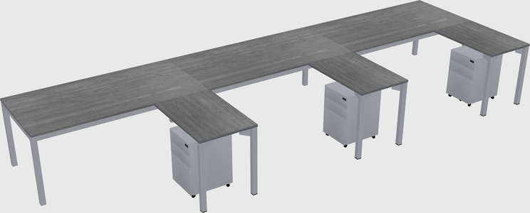 L-shaped desk