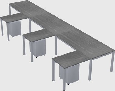 L-shaped desk