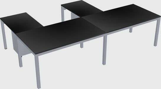 L-shaped desk
