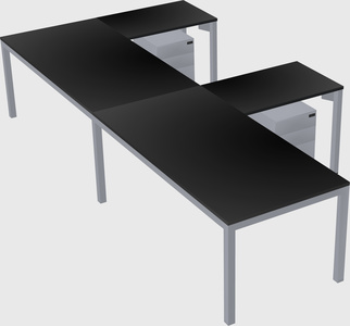 L-shaped desk