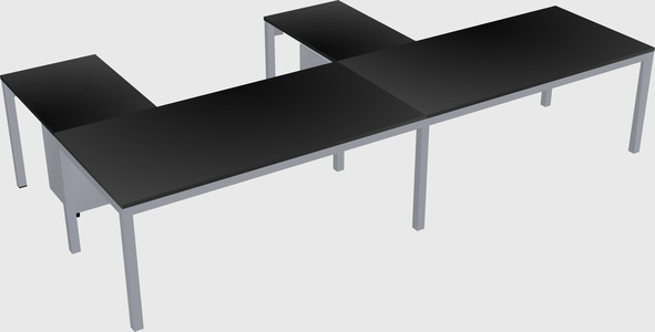 L-shaped desk