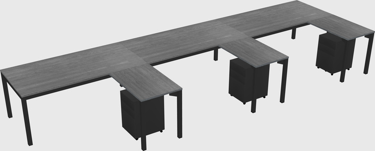 L-shaped desk