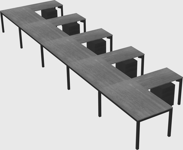 L-shaped desk