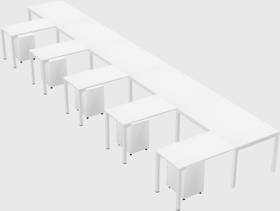 L-shaped desk