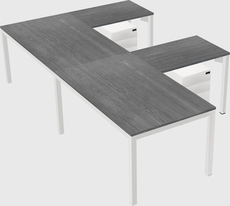 L-shaped desk