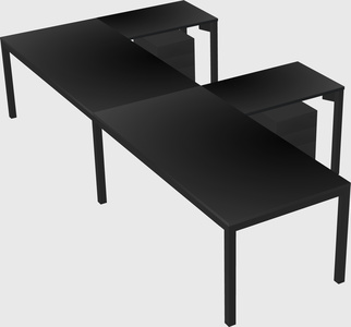 L-shaped desk