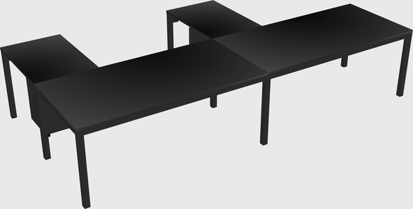 L-shaped desk