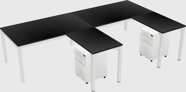 L-shaped desk
