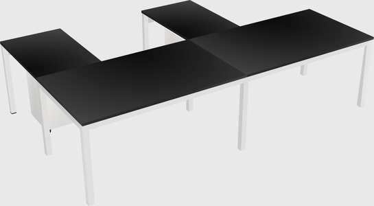 L-shaped desk