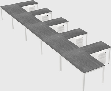 L-shaped desk