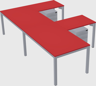 L-shaped desk