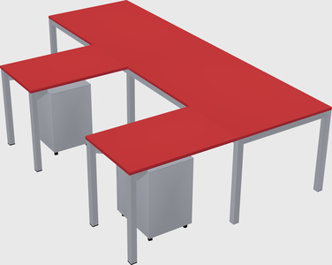 L-shaped desk