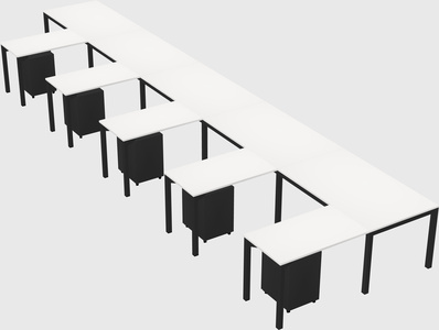 L-shaped desk
