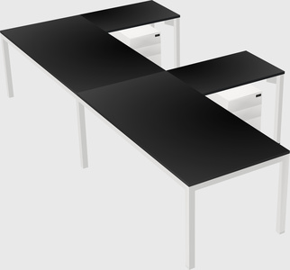 L-shaped desk