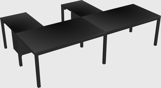 L-shaped desk